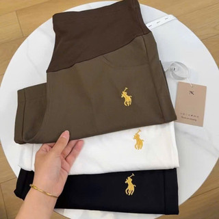 [Nhà Moom] Quần bầu ngố lửng ống rộng Kaki Mềm Thêu túi sườn, thời trang mùa hè cho Mẹ Bầu
