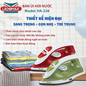 K02_Bàn là hơi nước LADOMAX HA-228 ( GIAO MÀU NGẪU NHIÊN)