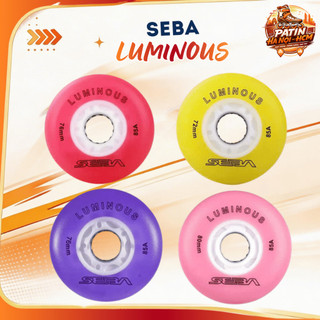 Bánh đèn giày patin Seba Luminous - Bánh cao su đặc độ cứng 85A , size 72-80mm