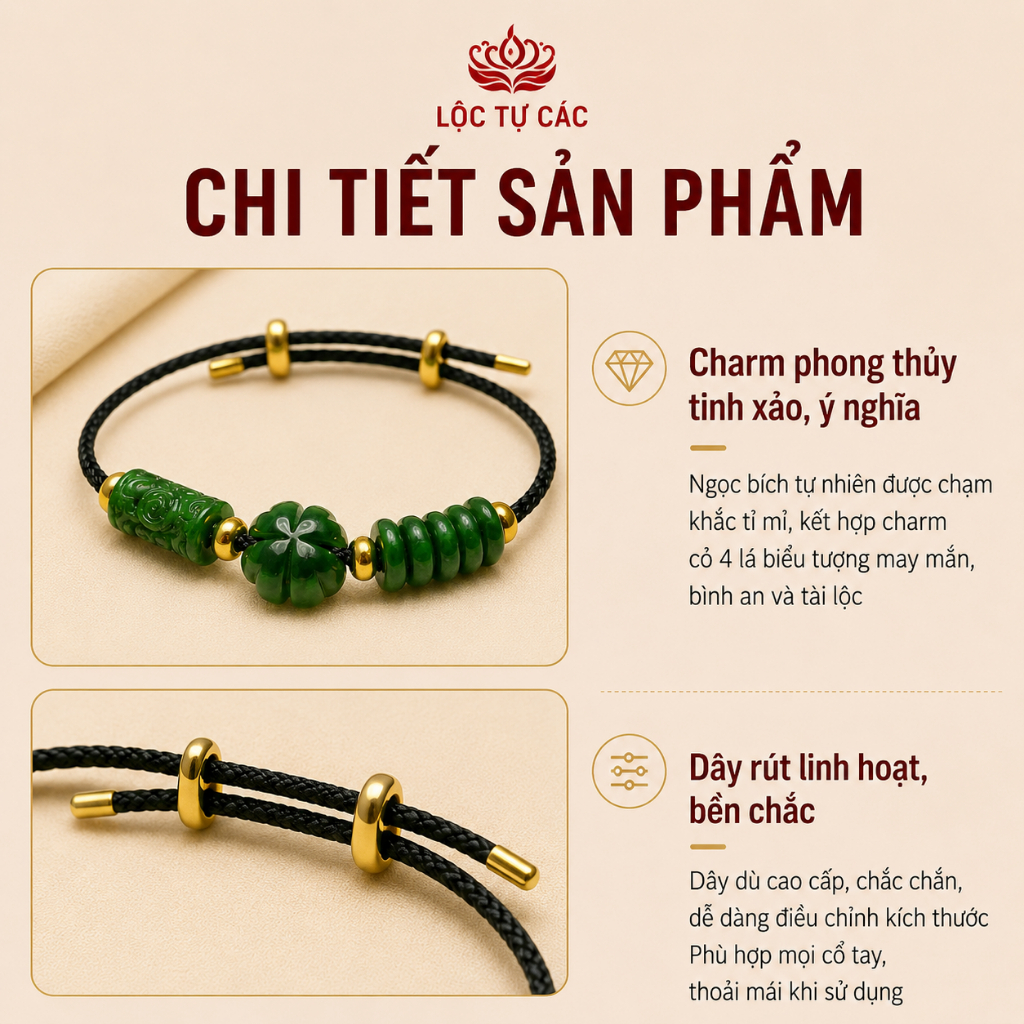 Vòng tay đá Ngũ Điếu Tỳ Hưu Lu Thống CT Sơn Thủy Ba Charm , lắc tay Lộc Tụ Các cân bằng năng lượng, bình an, may mắn.