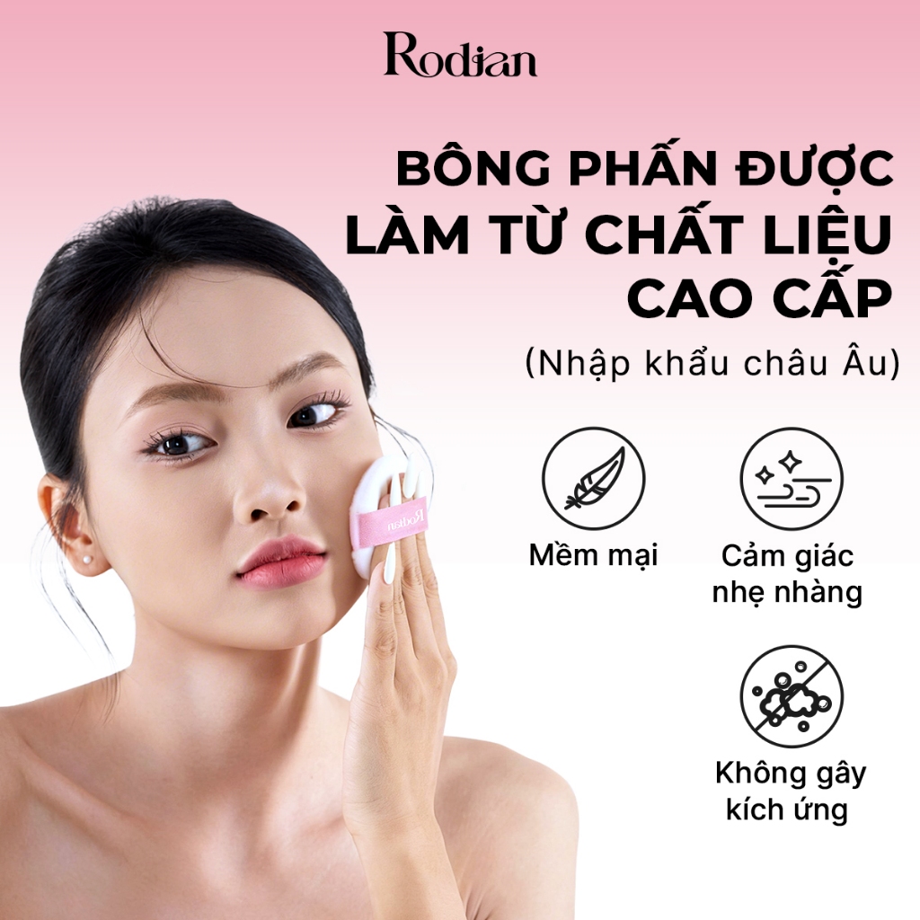 Phấn Phủ Kiềm Dầu Rodian Smooth Feathery Powder Chống Nước Và Che Phủ Bóng Dầu Cho Mặt 10g