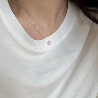 Vòng Cổ Trái Tim Hồng Nữ Tính | Thép Titan Không Dị Ứng, Đơn Giản Dễ Phối Đồ