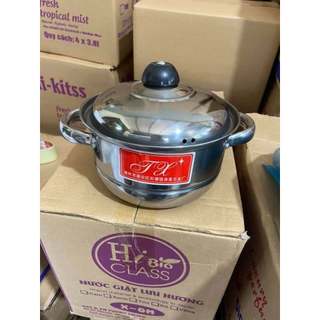 Nồi Hấp Inox  20cm kèm vỉ hấp Home max vietnam