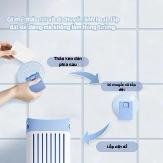 [Chổi cọ vệ sinh nhà tắm] Chổi silicon hình cá voi, kèm đế hút chân không, dễ dàng thêm dung dịch, làm sạch mọi góc. Tặn