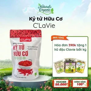 Kỷ Tử Hữu Cơ C'LaVie 170g Tăng Sức Đề Kháng, Làm Đẹp Da, Chống Lão Hóa - Natural Market