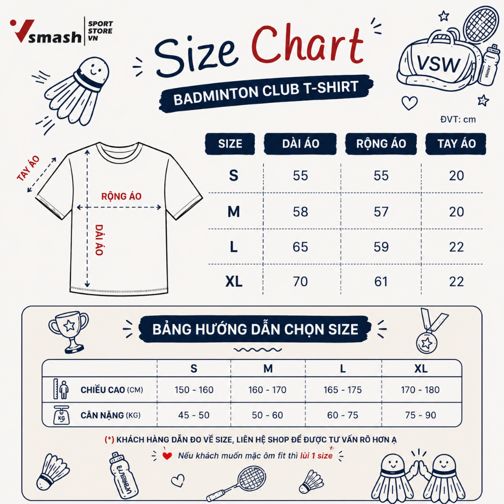Áo Thun Thể Thao Unisex Cầu Lông Daily Doodle Icons – Nhanh Khô Thấm hút Co Giãn 4 Chiều Nhiều màu Gym Cầu lông