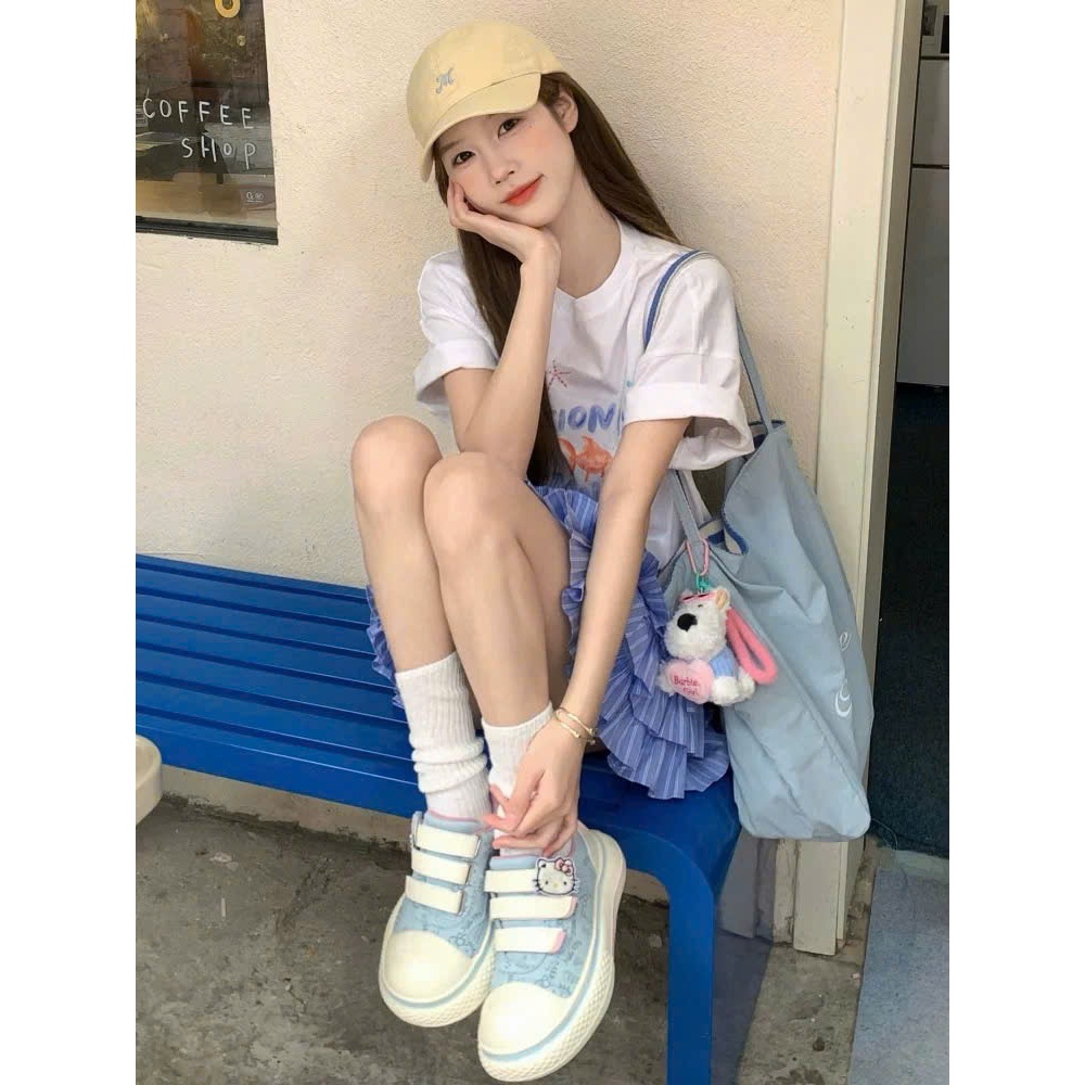 Áo thun nữ in hình dể thương, mặc hè, mặc đi chơi mát mẻ JULY, Áo thun nữ chất cotton 2c dày dặn, thấm mồ hôi, chất mát