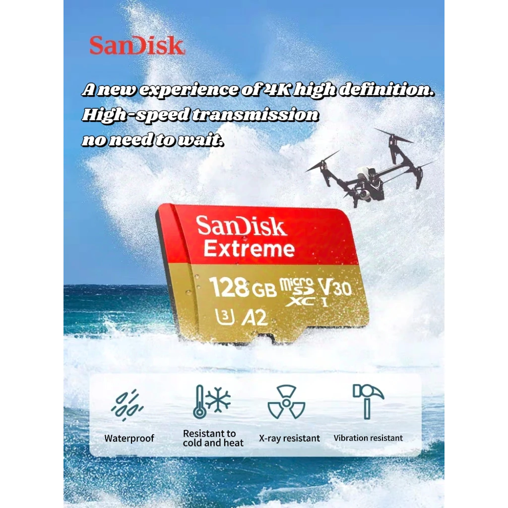 Thẻ Nhớ SanDisk Extreme SD Card 16GB–1TB High Speed for Camera, Phone & Drone