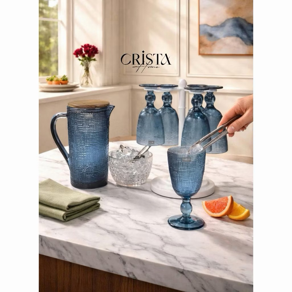 Bộ 6 Ly Thủy Tinh Vân Lưới Crista Home 240ML mã 60200 – Bán Sỉ SLL