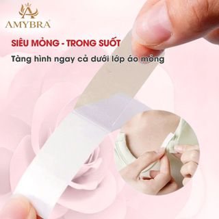Combo 72 miếng dán cố định quần áo - băng dính thời trang 2 cỡ 1,2cm - 1,8cm AMYBRA D3001