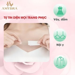 Combo 72 miếng dán cố định quần áo - băng dính thời trang 2 cỡ 1,2cm - 1,8cm AMYBRA D3001