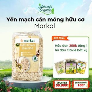 Yến Mạch Cán Mỏng Hữu Cơ Markal 500g Tốt Cho Tim Mạch, Ổn Định Đường Huyết - Natural Market