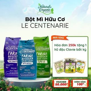 Bột Mì Hữu Cơ 1Kg LE CENTENARIE Hỗ Trợ Tiêu Hóa, An Toàn Cho Sức Khỏe - Natural Market