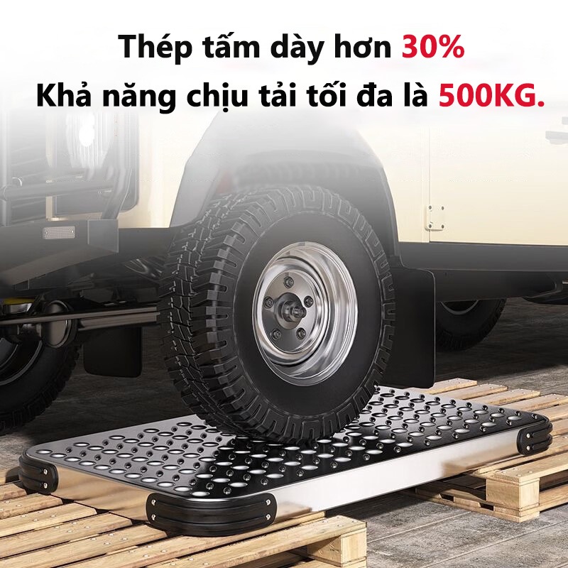 Xe đẩy hàng Xe Đẩy Gấp Gọn Tiện Lợi 4 bánh xe chống ồn siêu bền Tải trọng Lớn 600KG