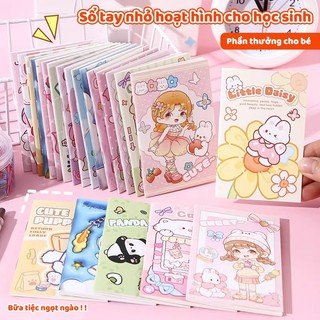 Set 20 Sổ Tay Mini Kẻ Ngang Hoạt Hình – Sổ Ghi Chú 32 Trang Cute Nhỏ Gọn Cho Học Sinh Sinh Viên