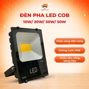 Đèn Pha LED COB Cao Cấp 10W - 20W - 30W - 50W Chống Nước IP66, Ánh Sáng Trắng/Vàng