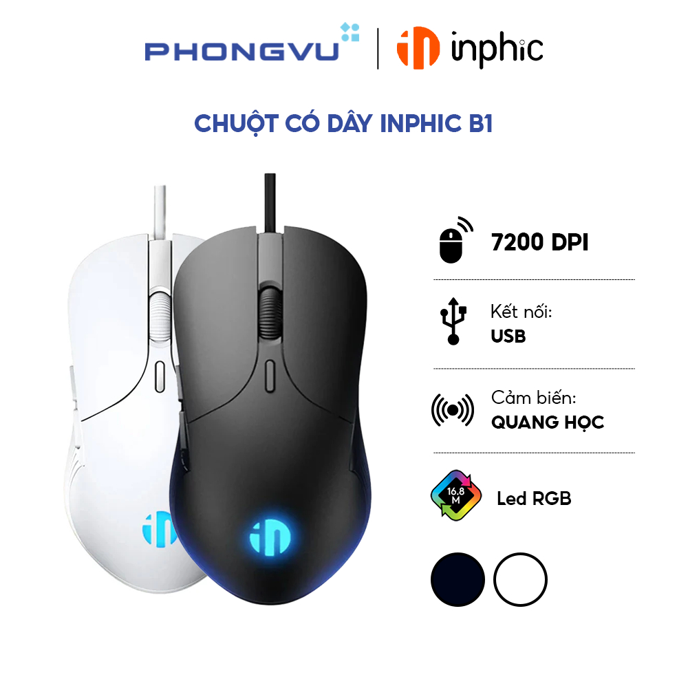 Chuột có dây Inphic B1 Instant A704F - Bảo hành 12 tháng | BigBuy360 - bigbuy360.vn