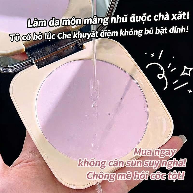 Phấn phủ kiềm dầu, Phấn phủ lỗ chân lông, Giữ nền lâu trôi suốt cả ngày, Siêu mịn, Không vón cục, Mỏng nhẹ thoáng da