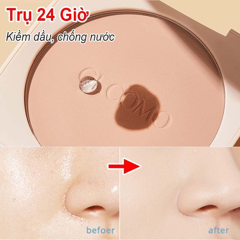 Phấn Nén Đa Năng Tông Lì, Kiềm Dầu Nâng Tone, Che Khuyết Điểm, Chống Nước Lâu Trôi, SPF50+/PA+++, Mẫu Mới