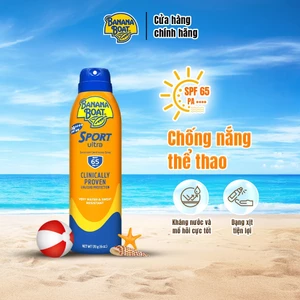 Chống Nắng Thể Thao Banana Boat Dạng Xịt Sport Ultra Spray - SPF65/170g