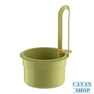 Rổ Lọc Rác Treo Bồn Rửa Bát Thông Minh, Giỏ Lọc Rác Lưới Thoát Nước Kèm Nút Nhấn Đẩy Rác 2in1