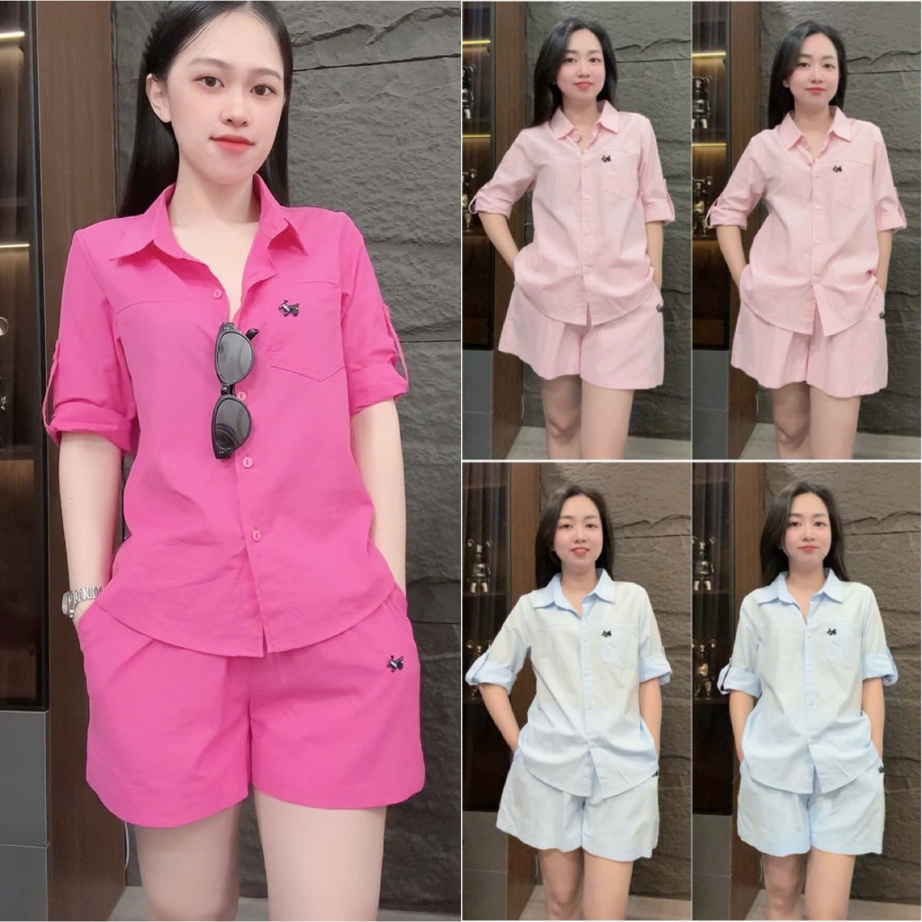 Sét Bộ Cộc Chất Thô Mềm Mát Size 40-70kg,Thời Trang Hè Màu Sắc Tươi Mát Chất Liệu Mềm Mại Thoải Mái  HT32