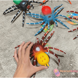 Đồ Chơi Mô Hình Con Nhện Giả Kích Thước Lớn - Dẻo Bóp Kêu Như Thật - Hàng VN