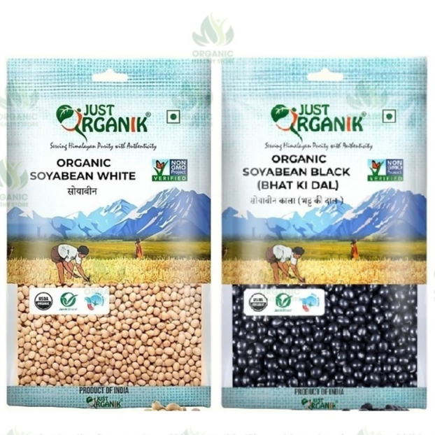 Đậu nành hữu cơ Just Organik Organic Soy Beans 500g
