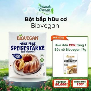 Tinh Bột Bắp Biovegan 250g Hữu Cơ Làm Bánh Nấu Súp Sánh Mịn Tự Nhiên - Natural Market