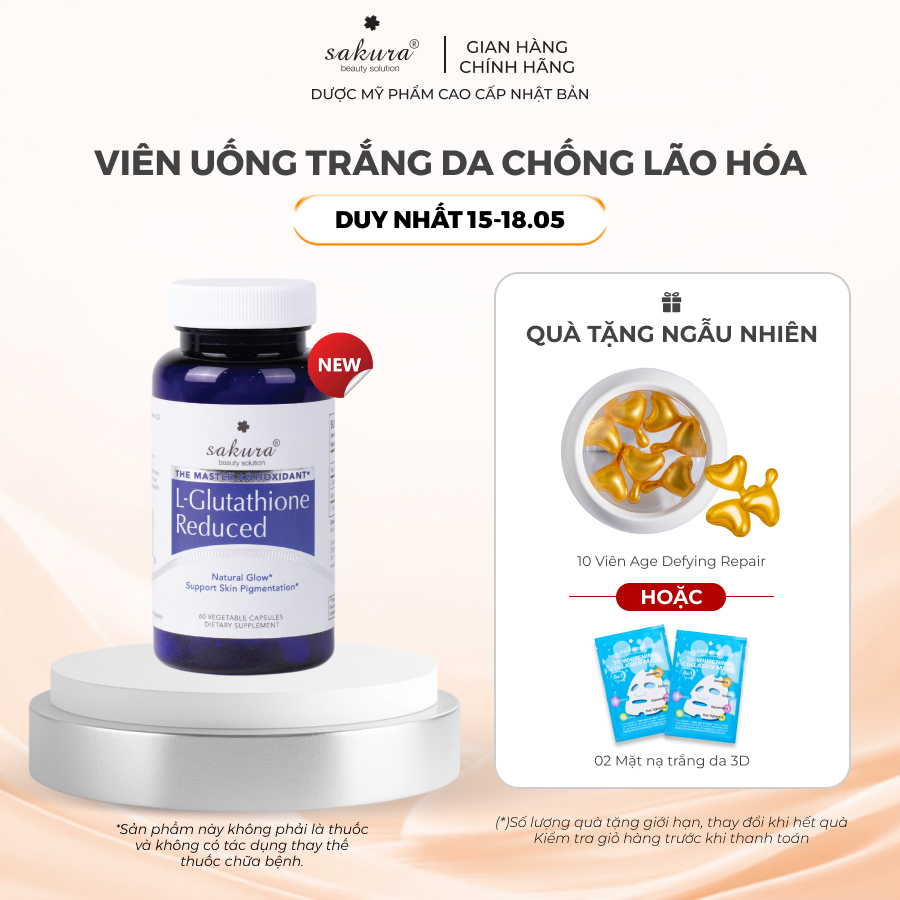 liposomes protect glutathione from degradation Viên Uống Hỗ Trợ Trắng Da + Trẻ hóa NOW Glutathione 500mg (60 viên)