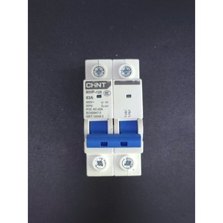 CB CHINT NHP-125 63A 2P Gắn Ray DIN