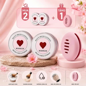Xà phòng làm sạch dụng cụ trang điểm đa năng, phù hợp với nhiều dụng cụ trang điểm khác nhau.