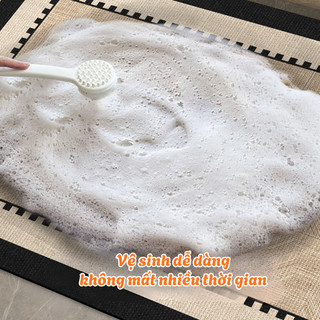 Thảm Lau Chân Nhà Tắm, Thiết Kế Tối Giản Sang Trọng - Chất Liệu Siêu Thấm Hút & Chống Trượt Hiệu Quả Êm Chân Dễ Vệ Sinh