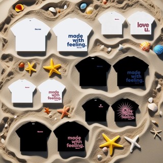 Áo Thun Boxy Local Brand Tay Ngắn Cotton 250gsm " MADE WITH FEELING " Áo Phông Forrm Rộng Unisex Nam