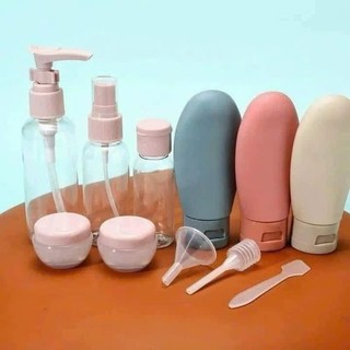 Bộ Chai Lọ Chiết Mỹ Phẩm, Du Lịch, Tiện Lợi, Đựng Kem Dầu Gội Nước Hoa, Cao Cấp, 10 Món