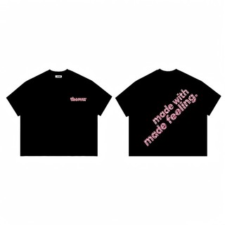 Áo Thun Boxy Local Brand Tay Ngắn Cotton 250gsm " MADE WITH FEELING " Áo Phông Forrm Rộng Unisex Nam