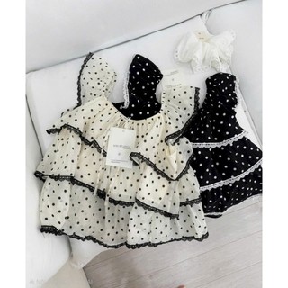 Áo Babydoll Nữ Chấm Bi Phối Ren Hàn Quốc | Áo Form Rộng Tiểu Thư Mặc Đi Biển Cực Xinh