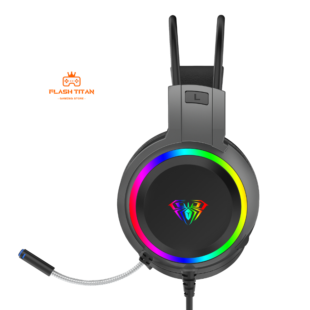 Tai Nghe Chụp Tai GAMING AULA S608 Có Dây, Đèn LED RGB, có mic đàm thoại, Hỗ trợ chơi game Dùng cho PC, Laptop | BigBuy360 - bigbuy360.vn