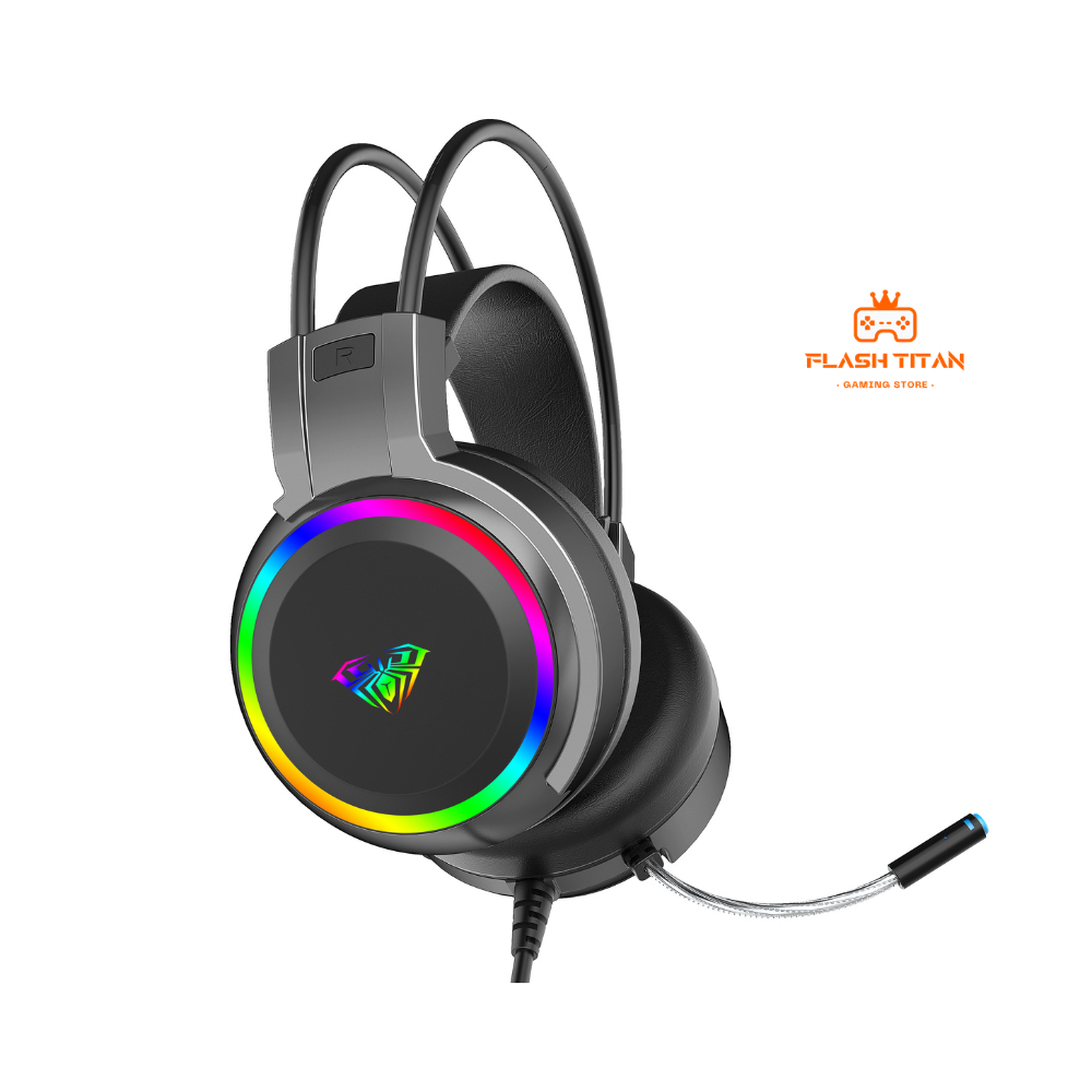 Tai Nghe Chụp Tai GAMING AULA S608 Có Dây, Đèn LED RGB, có mic đàm thoại, Hỗ trợ chơi game Dùng cho PC, Laptop | BigBuy360 - bigbuy360.vn
