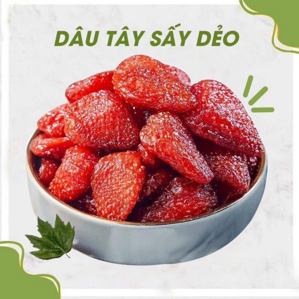 Dâu Tây Sấy Dẻo Muối Ớt AMAI Chua Cay Mặn Ngọt siêu ngon healthy