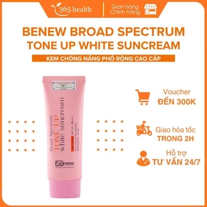 Kem chống nắng phổ rộng, nâng tone, dưỡng trắng - Benew Broad Spectrum Tone Up White Suncream 70ml