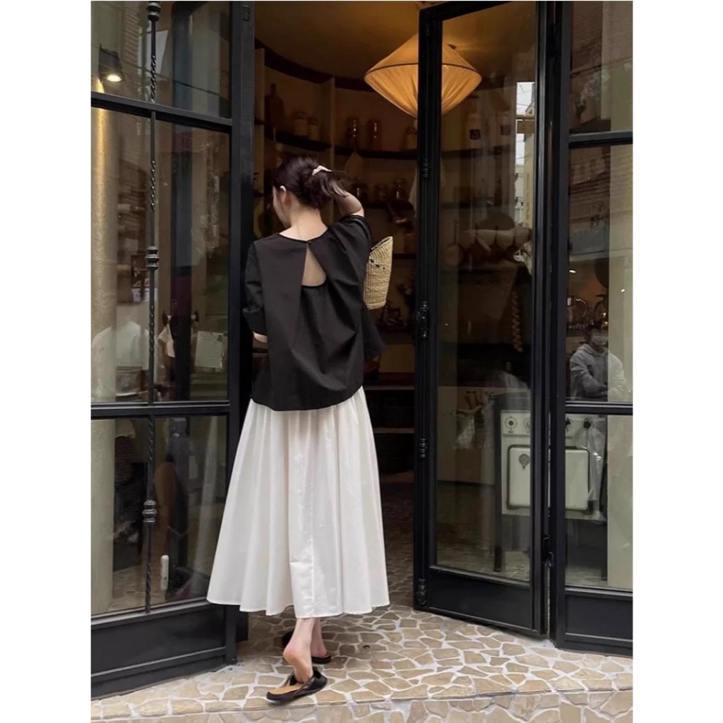 𝗠𝗶𝘂 𝗟𝗶𝗻𝗲𝗻 - Áo Linen cổ tròn basic