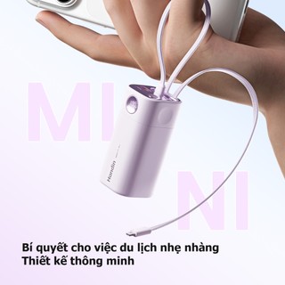 Handin Pin Sạc Dự Phòng Dung Lượng Lớn 30000mAh Hỗ Trợ Sạc Nhanh 35W Cáp Đôi Tiện Lợi Màn Hình LED CCC SạcDự