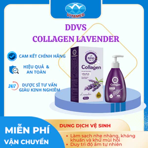 Dung Dịch Vệ Sinh Lá Bàng Tía Tô Trầu Không Bạc Collagen - Hương Lavender, pH 5.5 Chai 150ml [ Tím TG ]