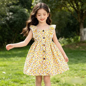 Váy bé gái cánh tiên dáng xòe hoa nhí H044 cho bé 10 tuổi (33–36kg) xinh xắn, dễ thương