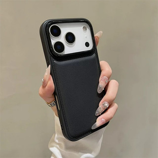 Ốp Lưng iPhone Da Mềm Viền Chỉ Chống Sốc, Cao Cấp, Bảo Vệ Camera Cho  iP X/XS/11/12/13/14/15/16/17/Plus/Pro/Max