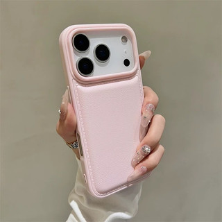 Ốp Lưng iPhone Da Mềm Viền Chỉ Chống Sốc, Cao Cấp, Bảo Vệ Camera Cho  iP X/XS/11/12/13/14/15/16/17/Plus/Pro/Max