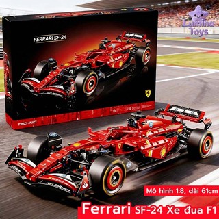 Mô hình đồ chơi lắp ráp Ferrari F1 SF24 Technic Tỉ lệ 1:8 1361 mảnh - Kế hoạch chế tạo ô tô nhập vai cá nhân, kiểm tra đ