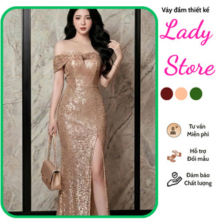 Dạ hội kim sa bẹt vai lưới ngực dáng dài[damvaythietke] có đủ size đủ màu đi dự tiệc, sinh nhật, party,...M053