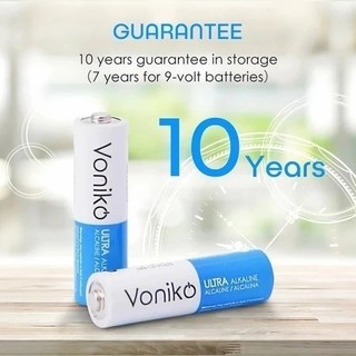 Pin AA, AAA VONIKO USA ALKALINE Chính Hãng, Dung Lượng Cao dùng cho Khóa Cửa Thông Minh
